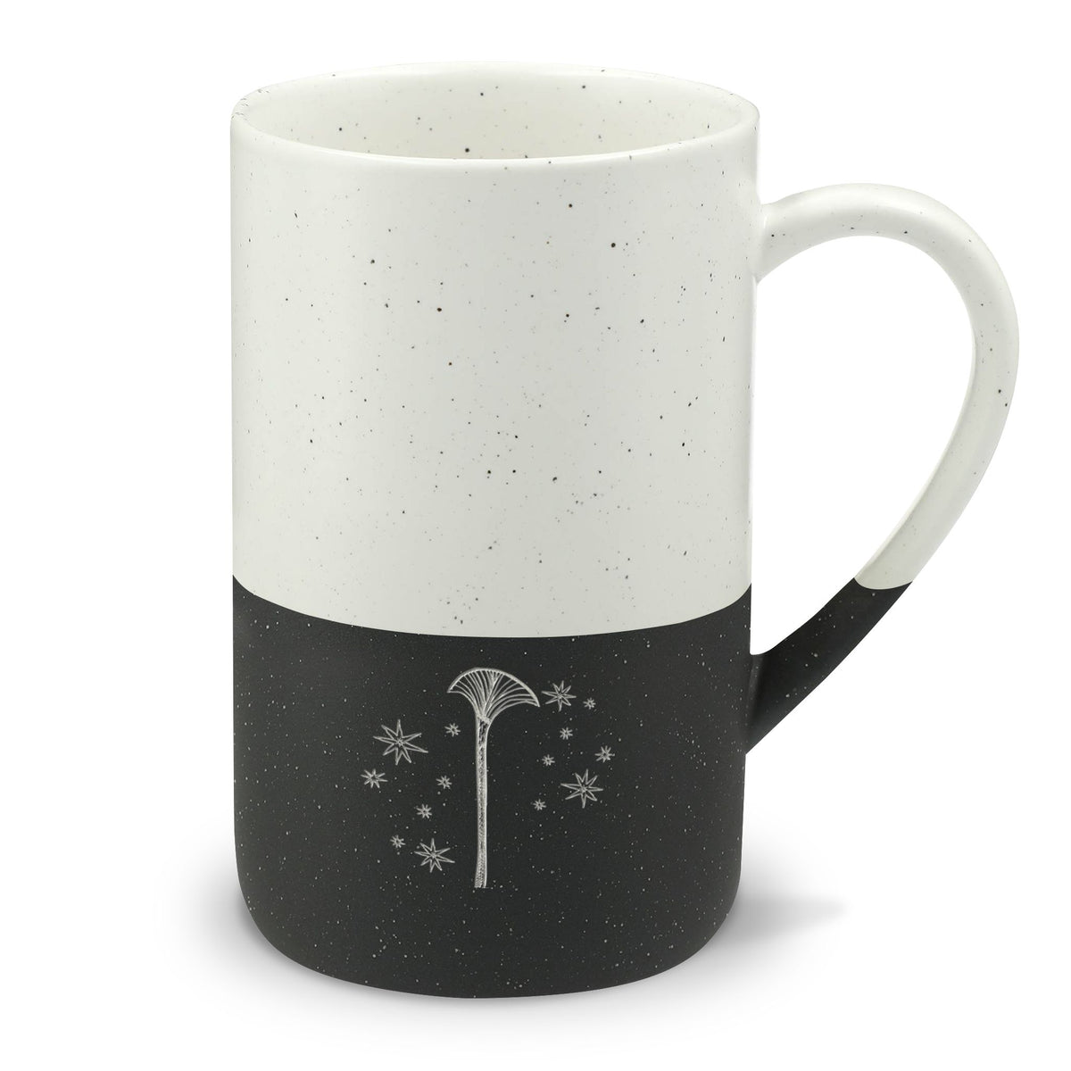 Speckled Ceramic 13oz Mug — Minimal Engraved Papyrus
