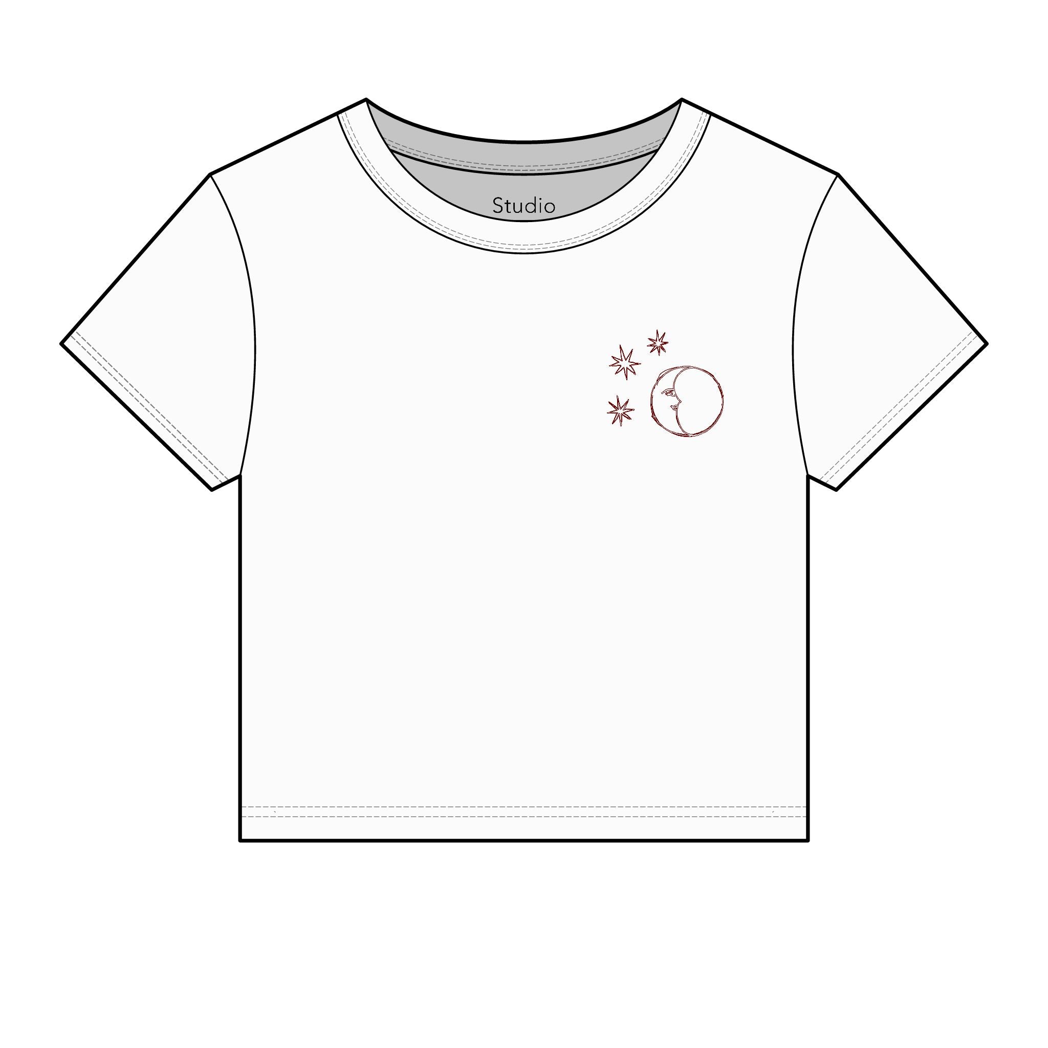 La Lune et Les Etoiles Bijou Tee