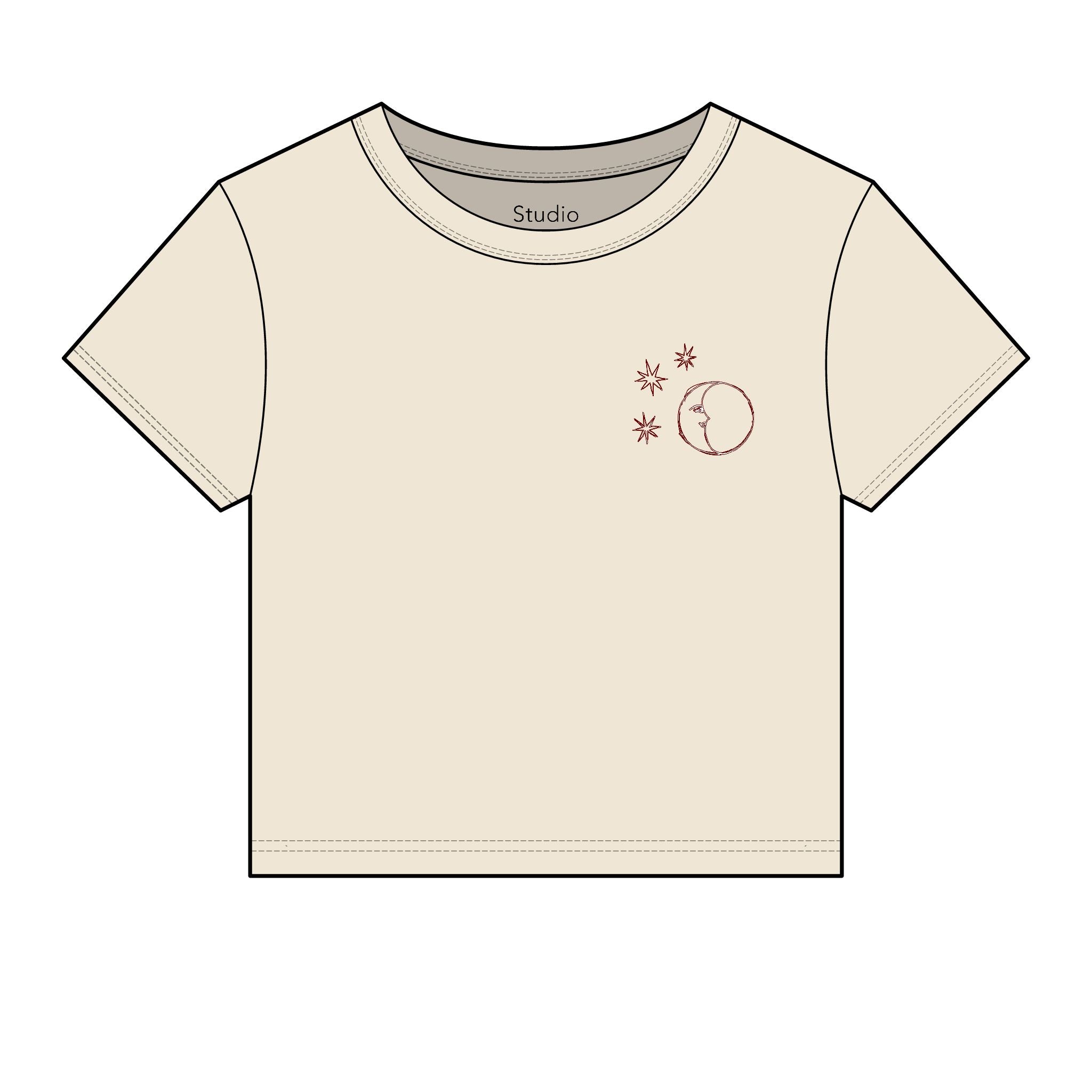 La Lune et Les Etoiles Bijou Tee