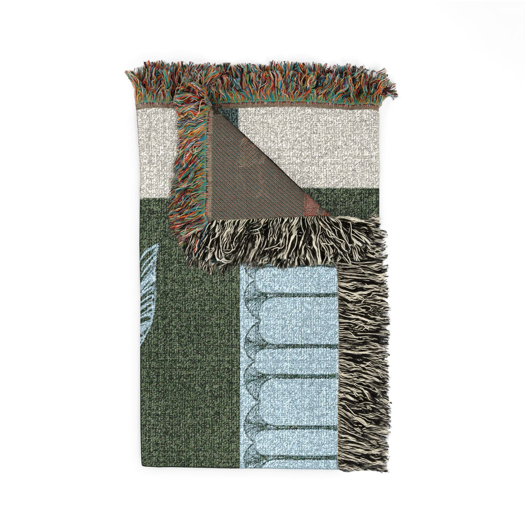 Heron & Papyrus Cotton Woven Blanket