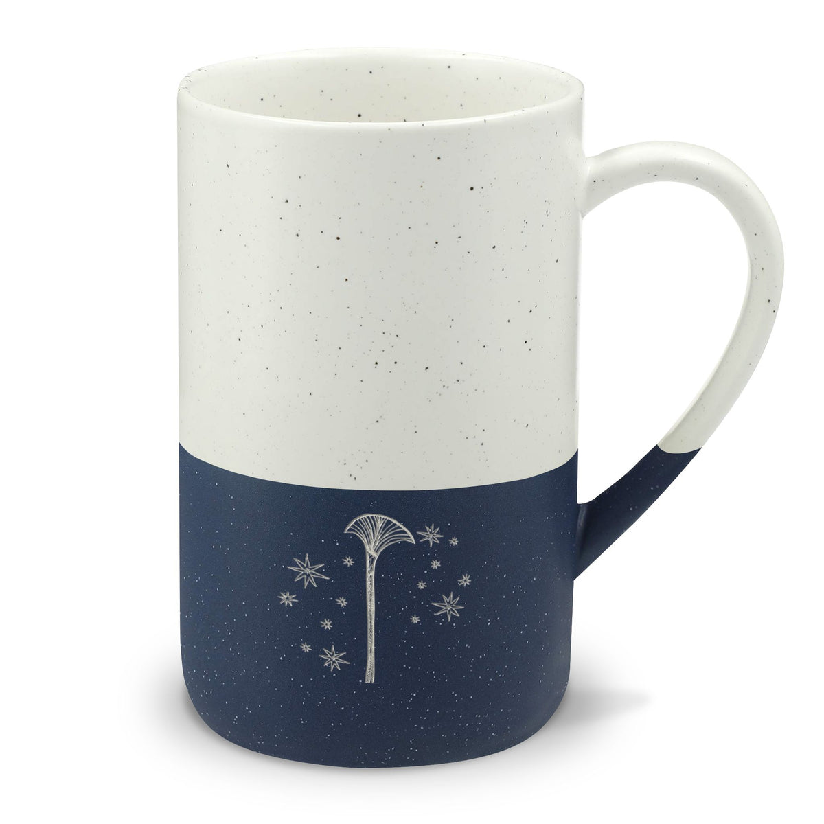 Speckled Ceramic 13oz Mug — Minimal Engraved Papyrus