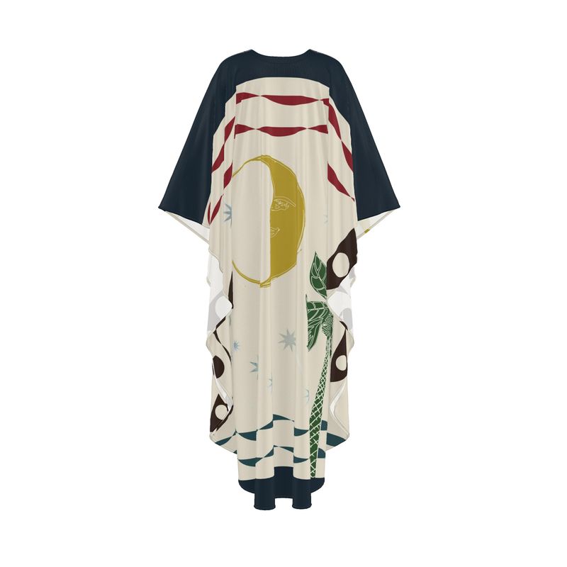 Chestnut and Jewel Silk Celestial Kaftan