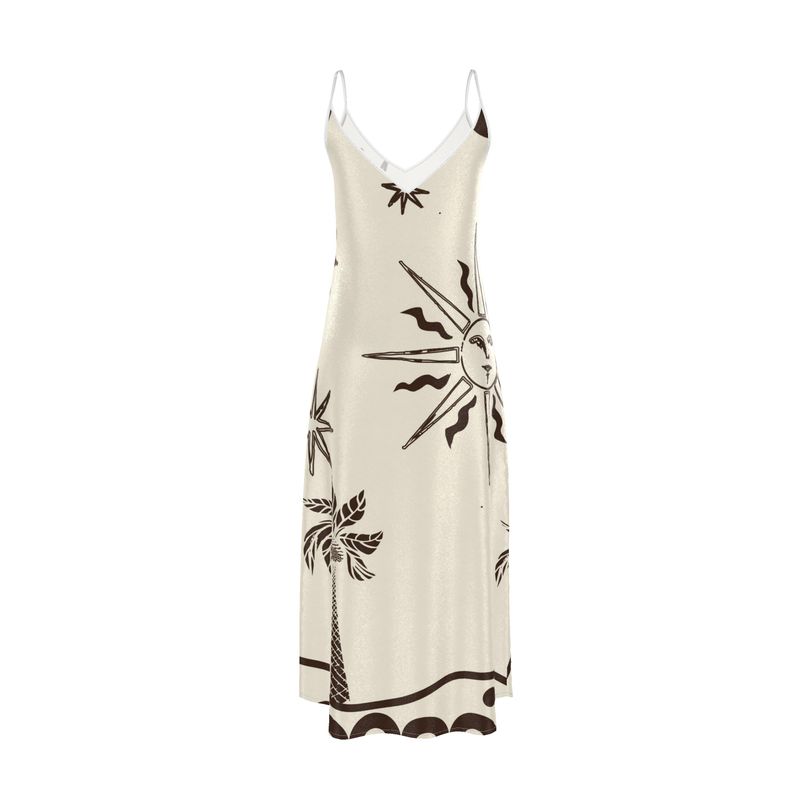 Ivory & Chestnut Celestial Slip Dress