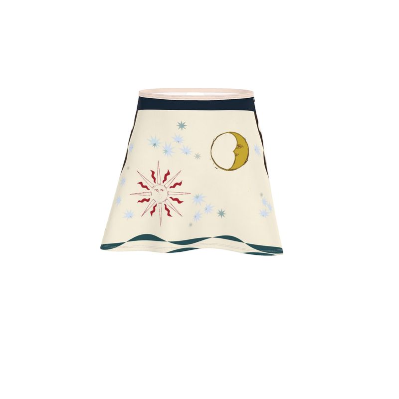 Sol et Lune Celestial Print Mini Skirt