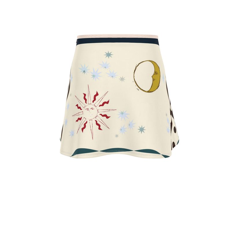 Sol et Lune Celestial Print Mini Skirt