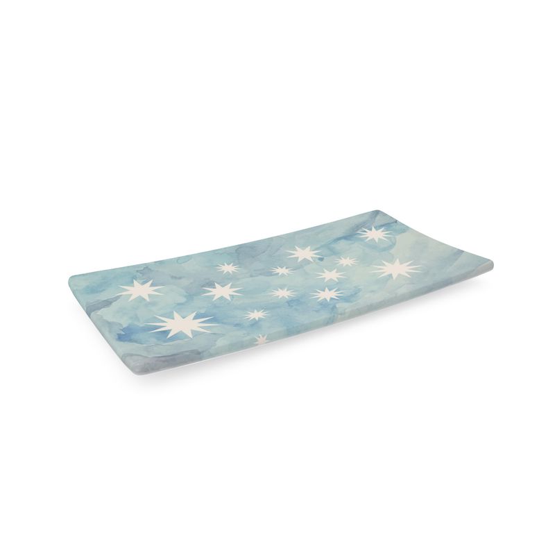 Abstract Sea Star Bone China Tray