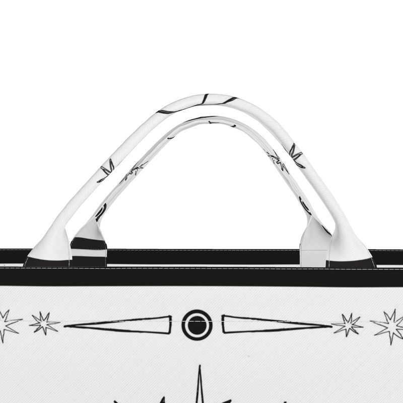Black & White Celestial Tote Bag