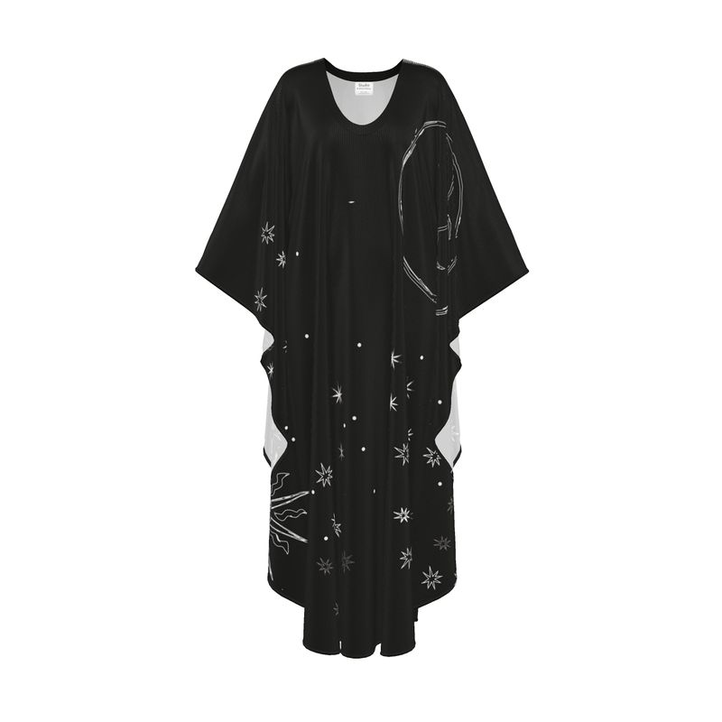 Black Celestial Kaftan