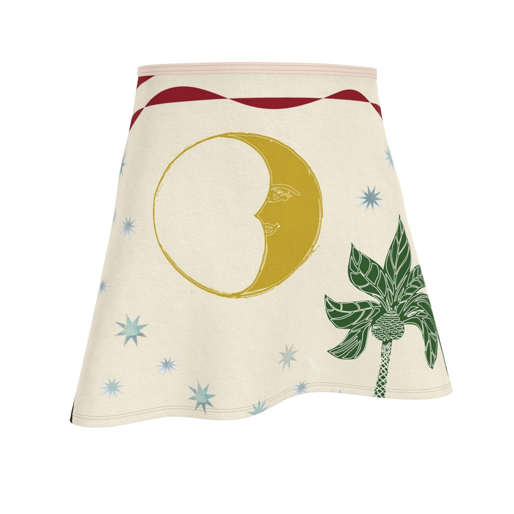 Palm Celestial Knit Mini Skirt