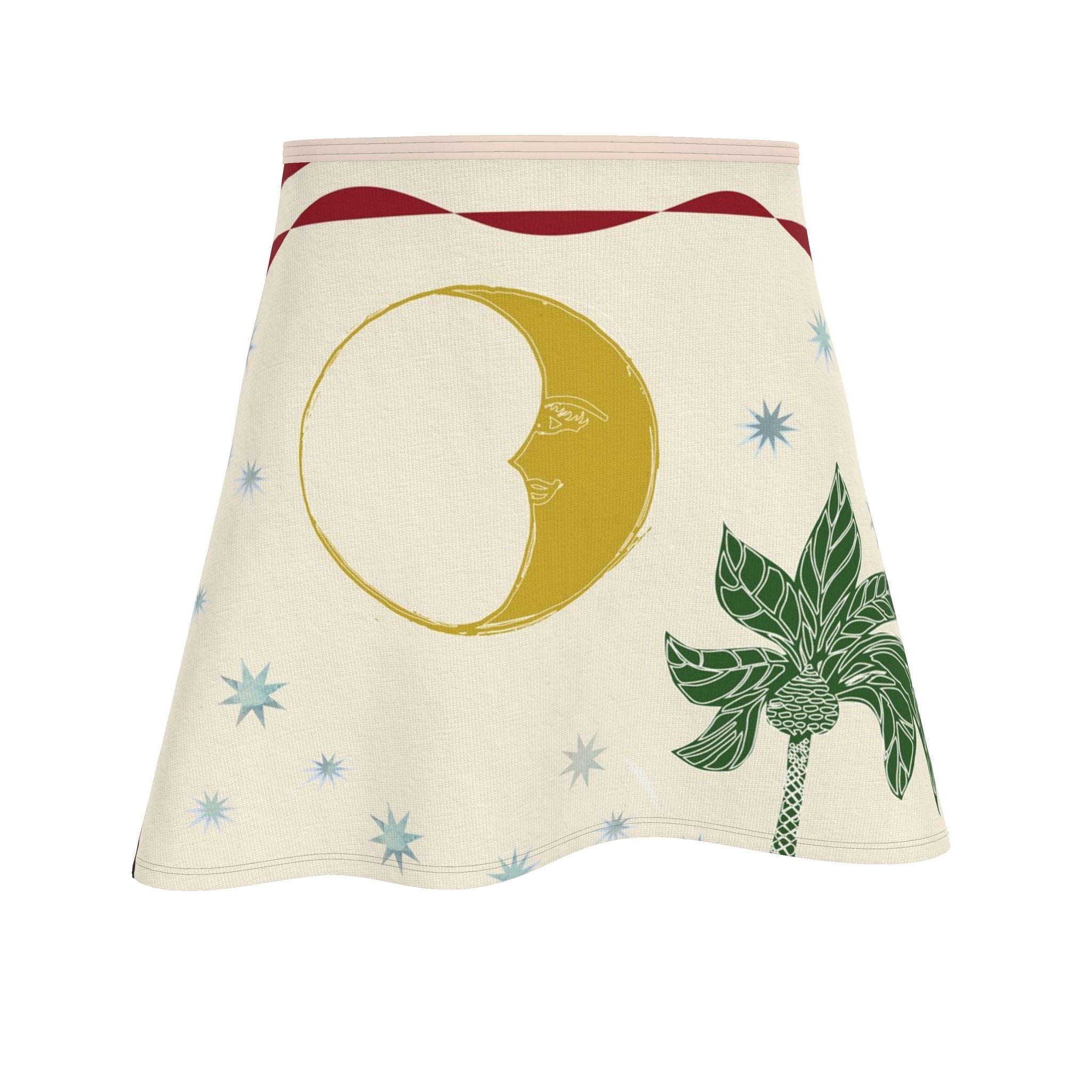 Palm Celestial Knit Mini Skirt