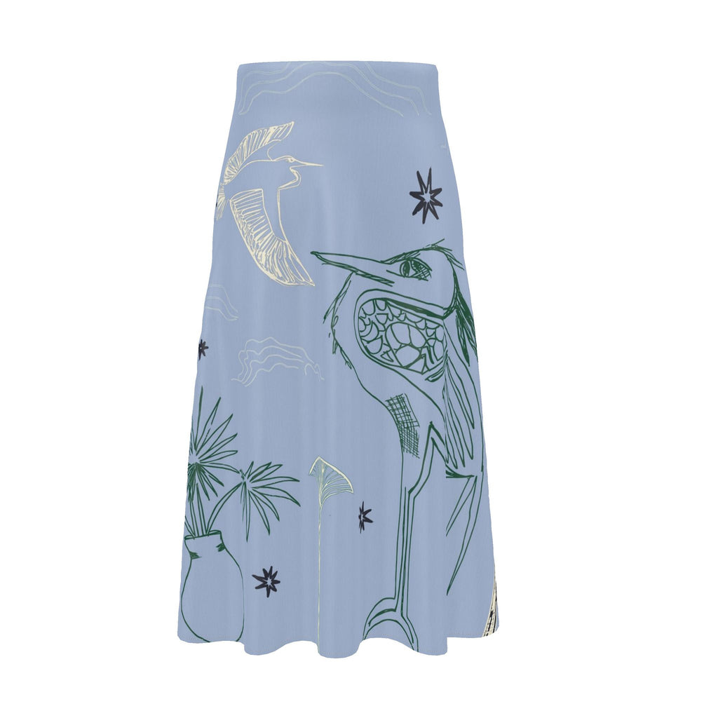 Skywinkle Heron Midi Skirt