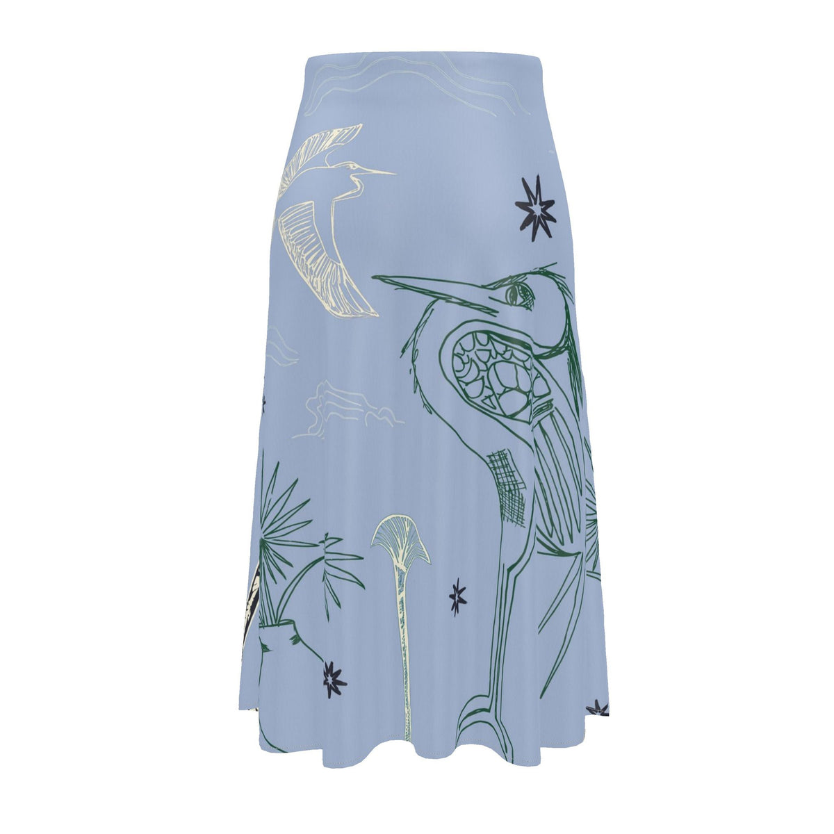 Skywinkle Heron Midi Skirt