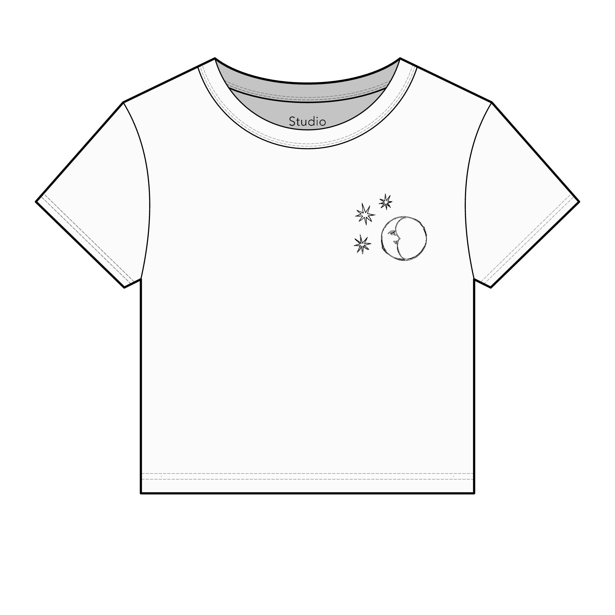 La Lune et Etoiles Bijou Tee