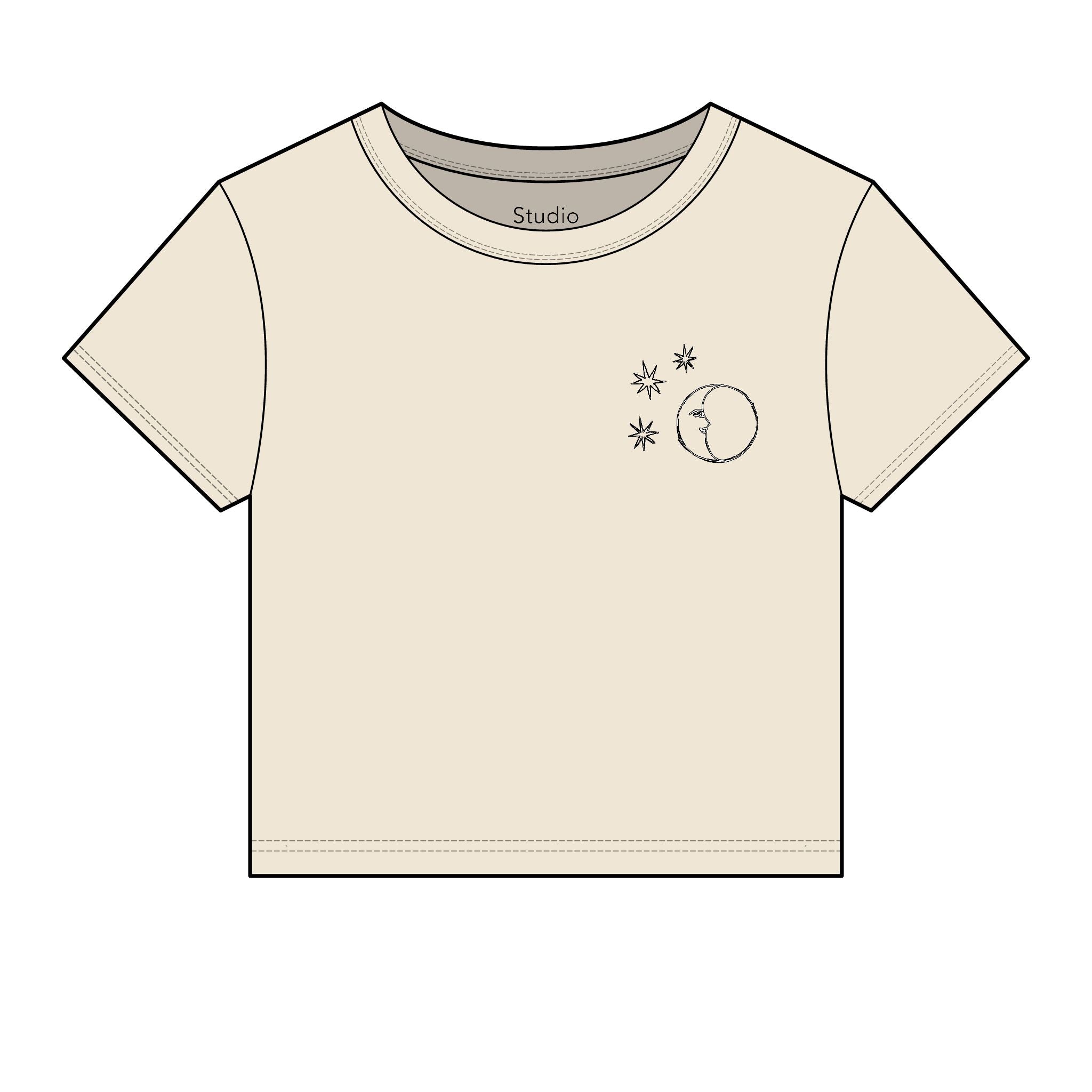 La Lune et Etoiles Bijou Tee