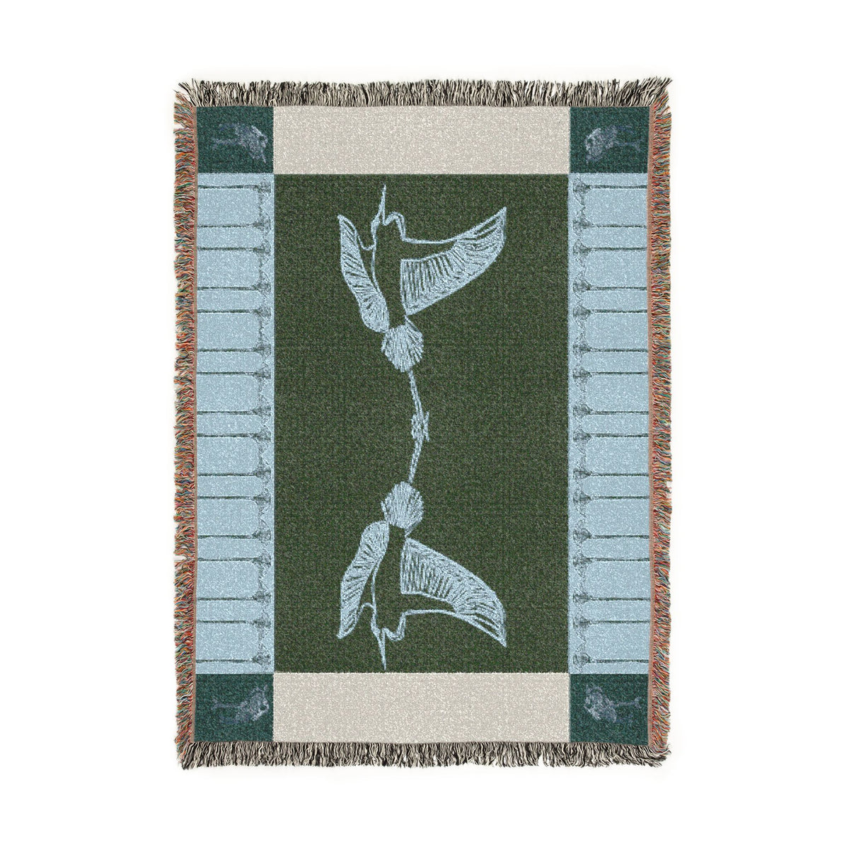 Heron & Papyrus Cotton Woven Blanket