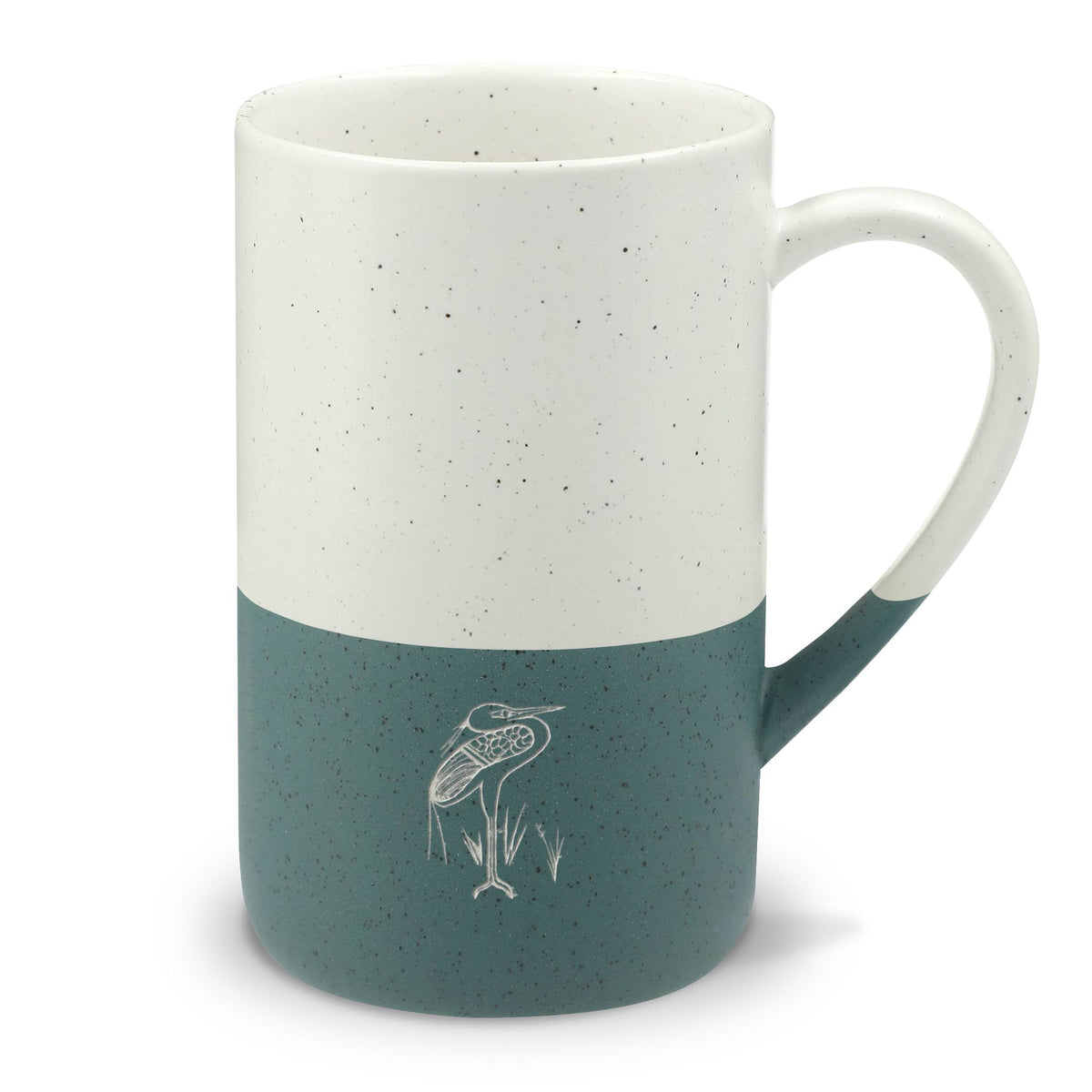 Speckled Ceramic 13oz Mug — Engraved Heron