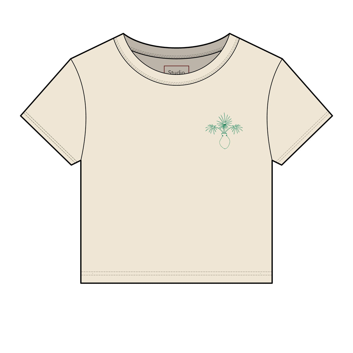 Palmetto in Urn Bijou Tee