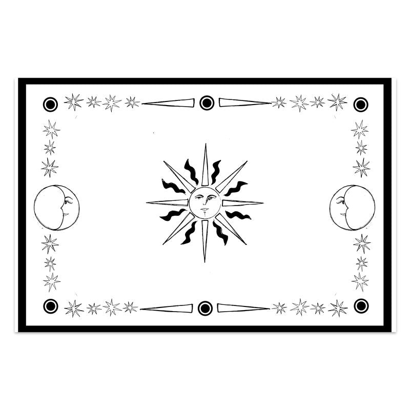 Celestial Silk Pareo in Black & White