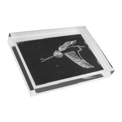 Heron in Flight Acrylic Block