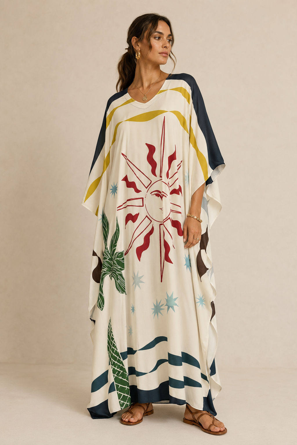 Celestial Palm Kaftan