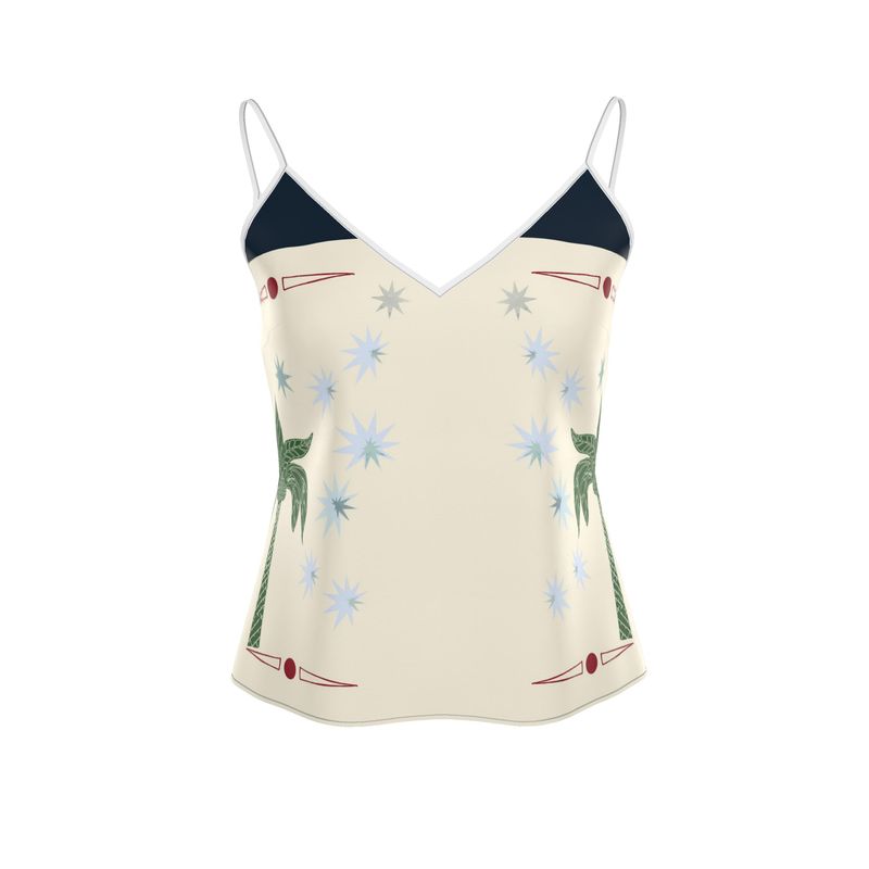 Celestial Palm Strappy Camisole