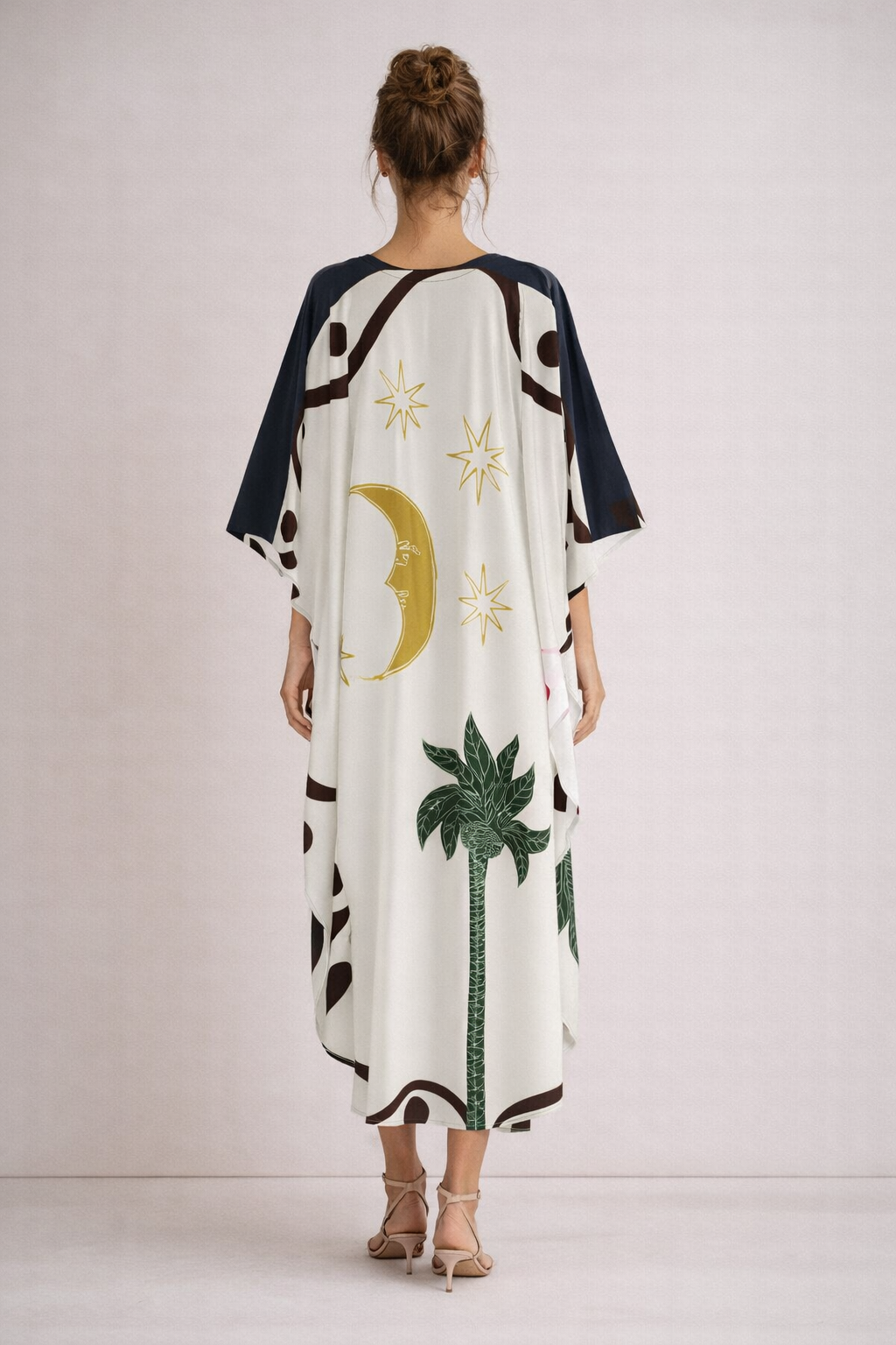 Chestnut and Jewel Silk Celestial Kaftan