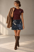 Evening Tranquility Mini Skirt
