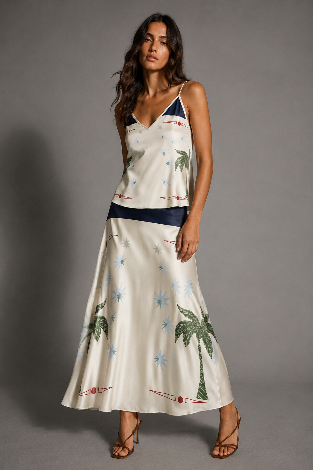 Celestial Palm Strappy Camisole