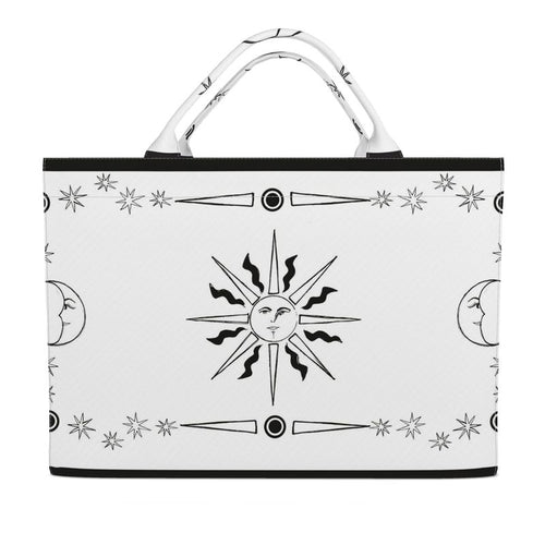 Black & White Celestial Tote Bag