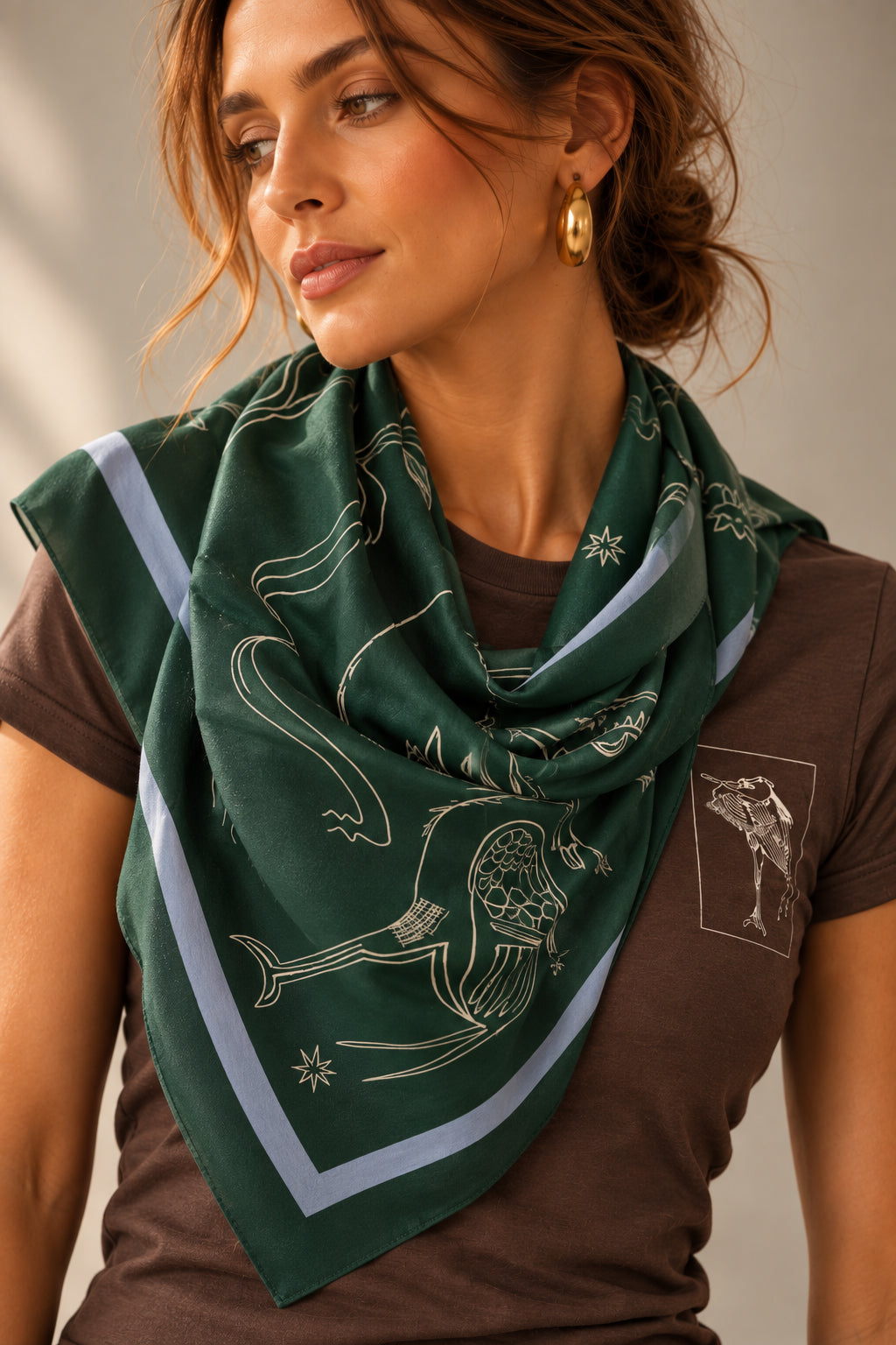Repose Print Scarf/Wrap