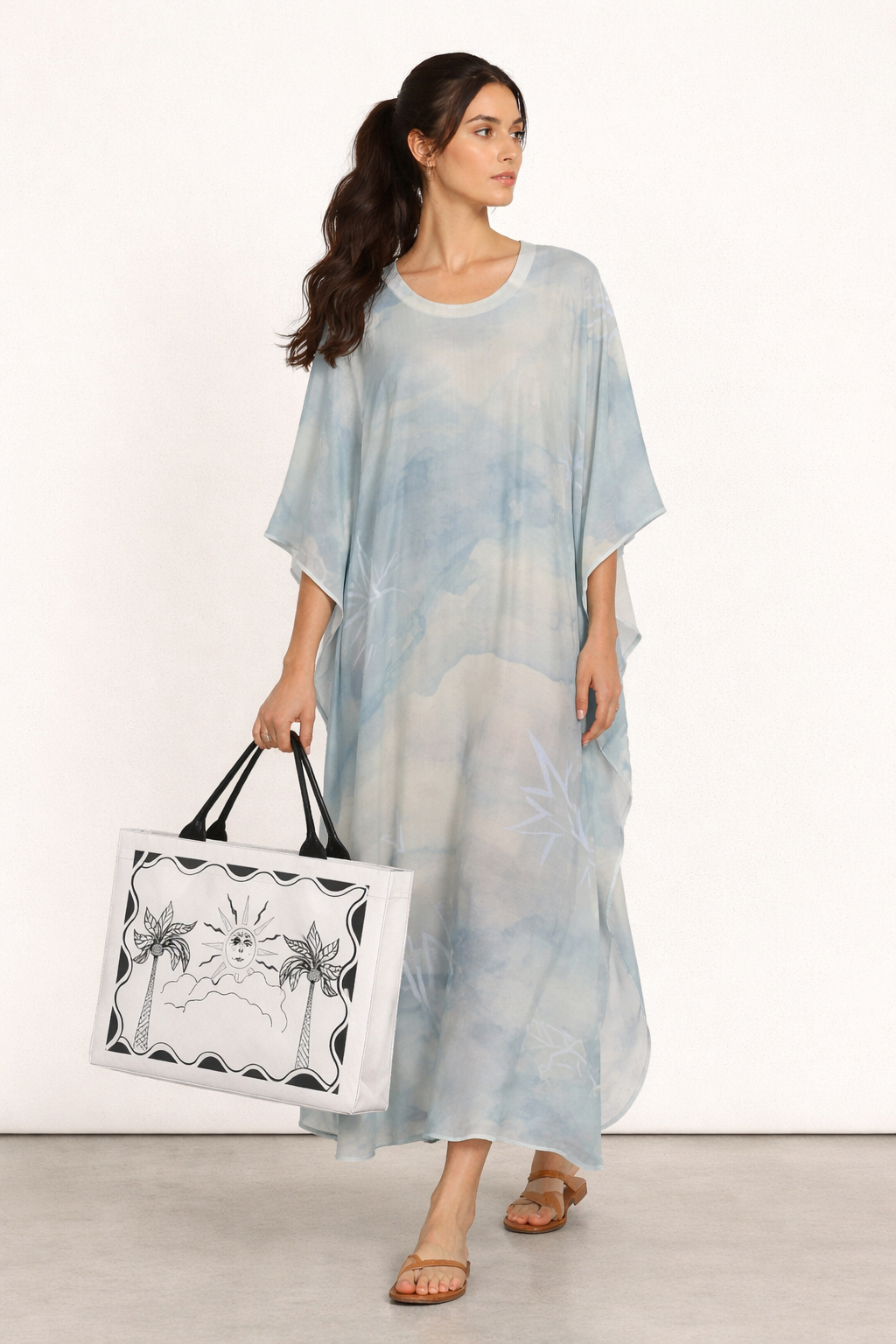 Sea Stars Silk Kaftan