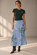 Skywinkle Heron Midi Skirt