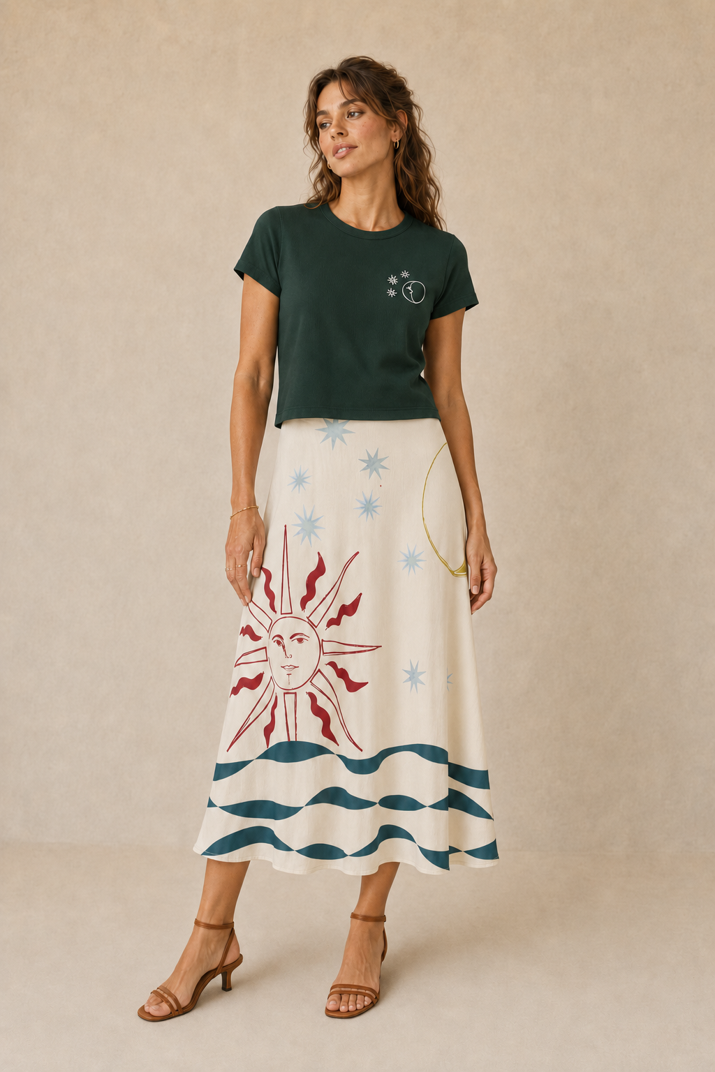 La Lune et Les Etoiles Bijou Tee